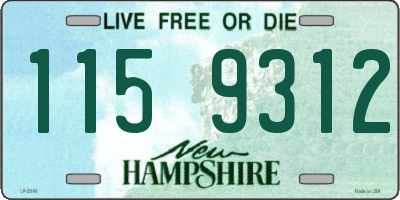 NH license plate 1159312