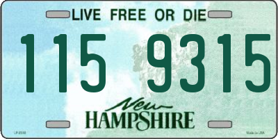 NH license plate 1159315