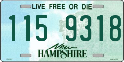 NH license plate 1159318