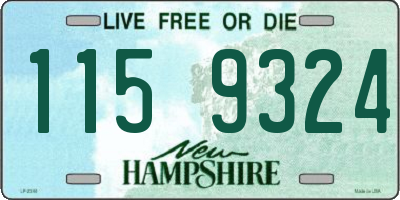 NH license plate 1159324
