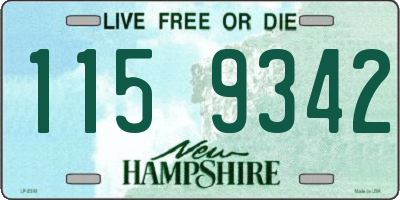 NH license plate 1159342