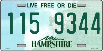 NH license plate 1159344