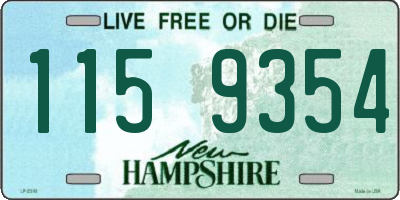 NH license plate 1159354