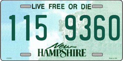 NH license plate 1159360