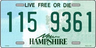 NH license plate 1159361