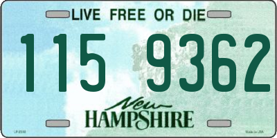 NH license plate 1159362