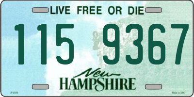 NH license plate 1159367