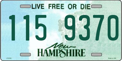 NH license plate 1159370