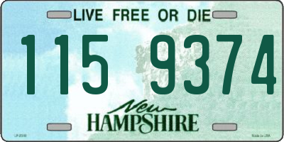 NH license plate 1159374