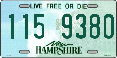 NH license plate 1159380