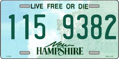 NH license plate 1159382