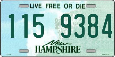 NH license plate 1159384