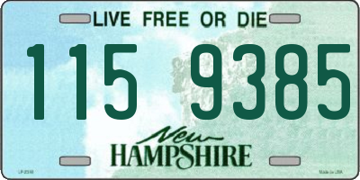 NH license plate 1159385