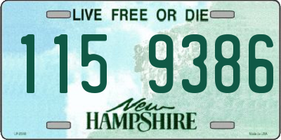 NH license plate 1159386