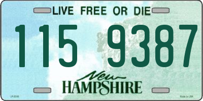 NH license plate 1159387