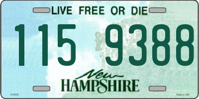 NH license plate 1159388