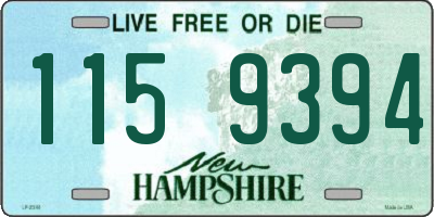 NH license plate 1159394