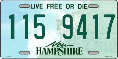 NH license plate 1159417