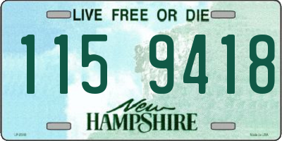NH license plate 1159418