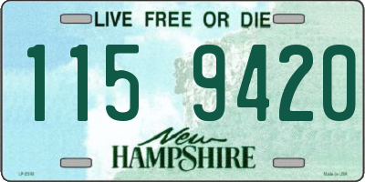 NH license plate 1159420