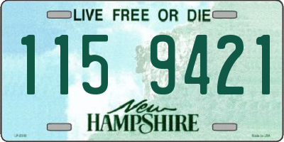 NH license plate 1159421