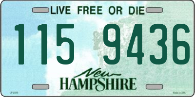 NH license plate 1159436
