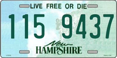NH license plate 1159437