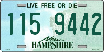 NH license plate 1159442