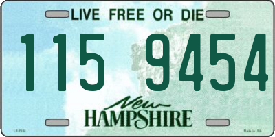 NH license plate 1159454