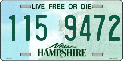 NH license plate 1159472