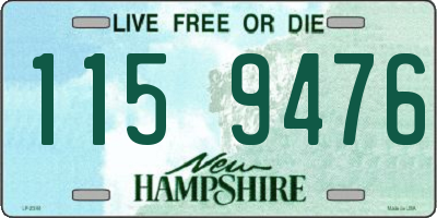 NH license plate 1159476