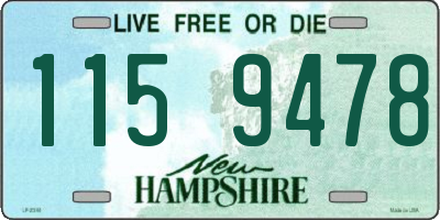 NH license plate 1159478