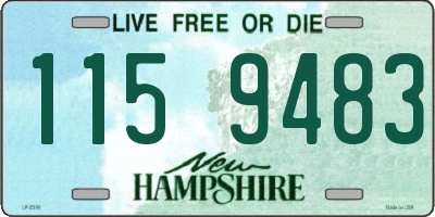 NH license plate 1159483