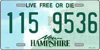 NH license plate 1159536