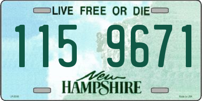NH license plate 1159671