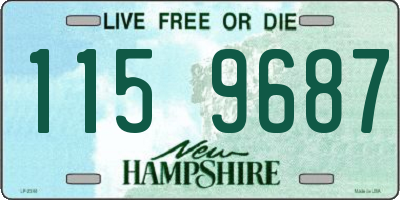 NH license plate 1159687