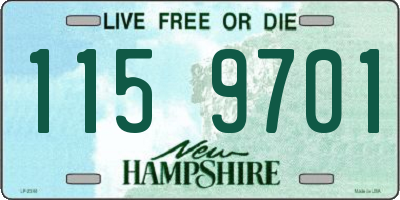 NH license plate 1159701
