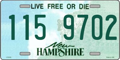 NH license plate 1159702