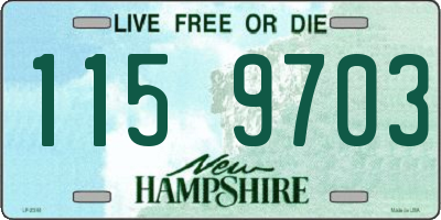 NH license plate 1159703