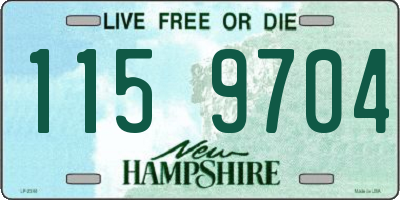 NH license plate 1159704