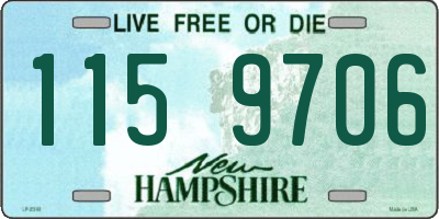 NH license plate 1159706