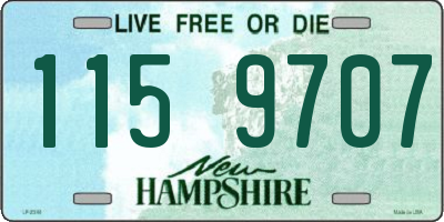 NH license plate 1159707