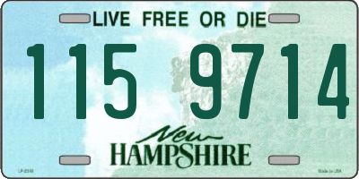 NH license plate 1159714