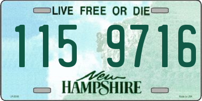 NH license plate 1159716