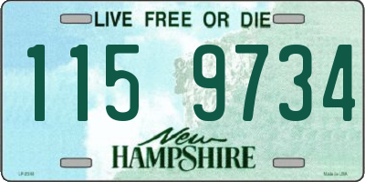 NH license plate 1159734