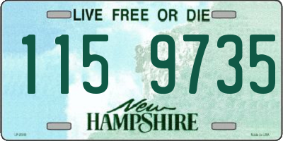 NH license plate 1159735