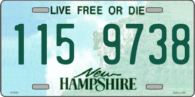 NH license plate 1159738