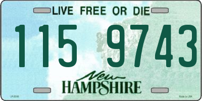 NH license plate 1159743