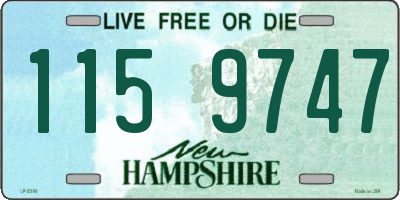 NH license plate 1159747