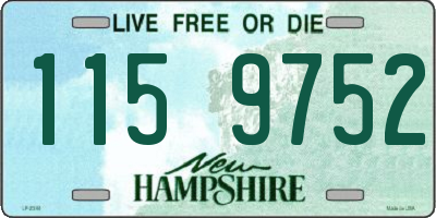 NH license plate 1159752